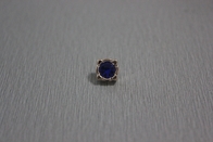 ABS 14L kundenspezifische acrylsauerkleidung knöpft mit blauem Diamanten für Mädchenhemd