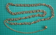 Soem asphaltieren Goldtaillenkette mit Schwarzweiss-Perlen für Kleid Dame