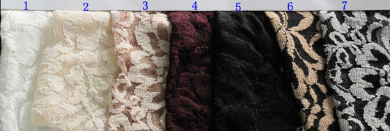 Unterwäsche-hohe Hartnäckigkeits-elastisches Spitze-Gewebe, Blumen-Spitze-Gewebe CY-LW0790
