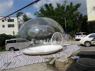 0,8 0.9mm PVC-Planen-aufblasbares Blasen-Zelt mit weißem Reißverschluss-Förderungs-Gebrauch