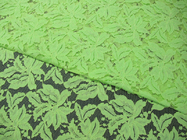 Schöne Blumenbaumwollnylonspitze-Gewebe-Grün mit reagierendem färbendem SYD-0013