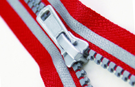 Arbeiten Sie rotes und graues reflektierendes Reißverschlussplastikkleid 5#, Gepäckzusätze um