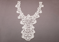 Stickerei Rüschen weiß Baumwolle Crochet Lace Kragen Motiv für Spitzen Top