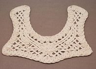 Kleider Stickerei Ruffle Elfenbein 100 Cotton Crochet Lace Kragen-Ausschnitte