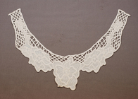 Kleidungsstück Custom Runde Elfenbein Stickerei Cotton Crochet Lace Kragen um den Hals