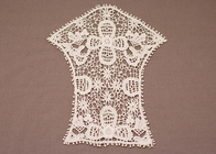 OEM personalisierte Elfenbein Baumwolle Stickerei Rüschen Crochet Lace Kragen für Mädchen Bluse