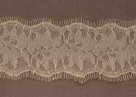 Gold Baumwolle personalisierte dekorative Wimpern überbacken Lace Trim Fabric