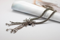 Nähen Perlen Streifenprojektion Halskette Schmuck Halskette, lange handgemachter Ketten (NL-987)