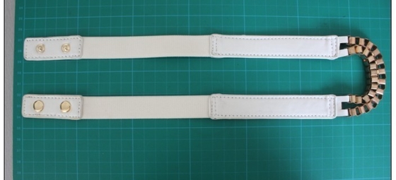 Goldkette und elastische Stoffgurte des gewebten Materials für Frauen, PU-Gurt