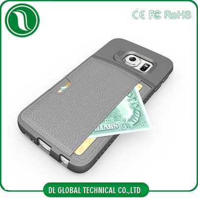 Leichte kundenspezifische lederne Handy-Fälle für Samsungs-Galaxie S6