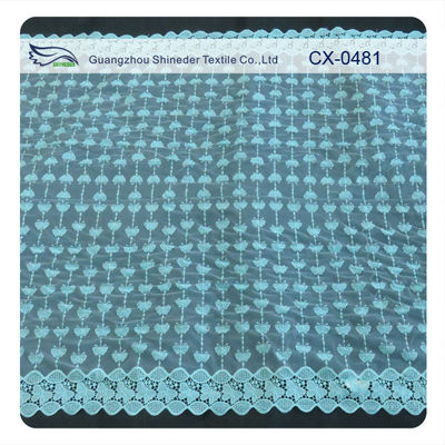 Schmetterlings-Organza-Stickerei-Spitze-Gewebe, umweltfreundliches Färben/normales Färben