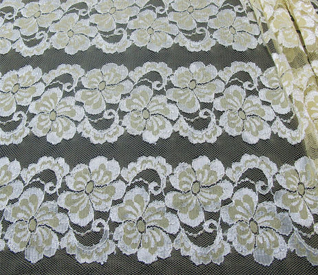 Gewelltes elastisches Spitze-mit Blumengewebe-umweltfreundliches Färben für Abend-Kleid CY-DK0037