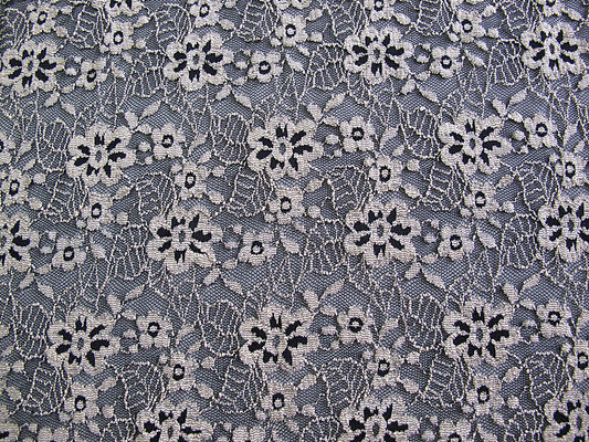 Gebürstetes elastisches Spitze-Gewebe-Elfenbein Stretchable BlumenaZO, das frei CY-LW0652 färbt