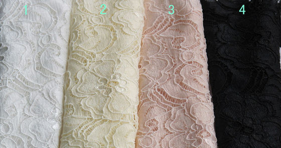 Nylonspandex-elastisches Spitze-Gewebe