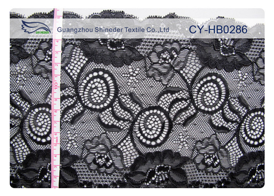 Komfort-Entwurfs-Jacquardwebstuhl-elastisches Spitze-Gewebe für Wäsche Soem CY-HB0286
