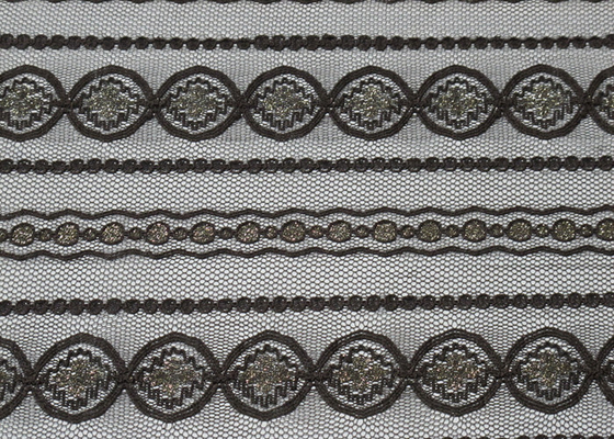 Hohe Hartnäckigkeits-metallisches Spitze-Maschen-Gewebe für Breite CY-LW0208 der Polsterungs-150cm
