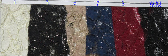 Umweltfreundliches metallisches Spitze-Gewebe-Blau, Nylonbaumwollspitze-Gewebe CY-LW0791