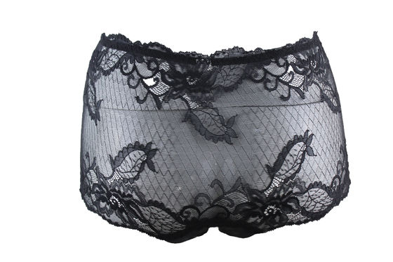 Elegante gestickte Spitze Boyshort-Schlüpfer-hohe Taille für junge Frau