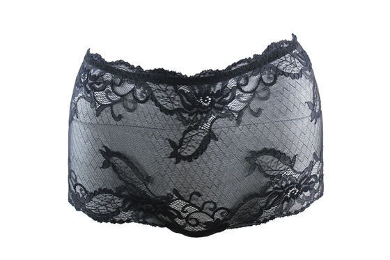 Elegante gestickte Spitze Boyshort-Schlüpfer-hohe Taille für junge Frau