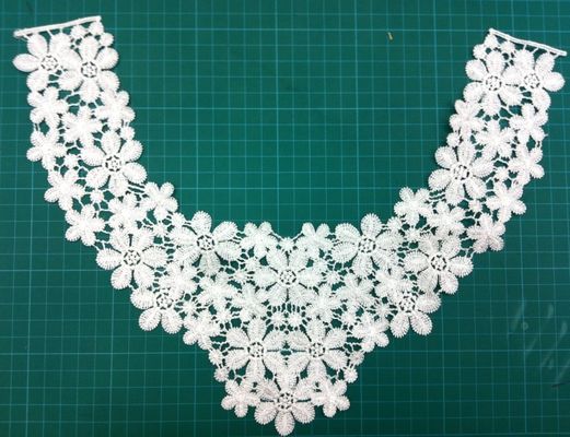 Baumwollkragen-Kleidungsmotiv für Kleidung 35cm x 25cm, abnehmbarer Spitzekragen