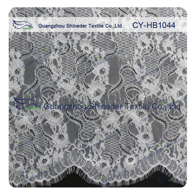 Große Brautwimper Chantilly-Spitze-Ordnung/bogte Spitze-Gewebe aus