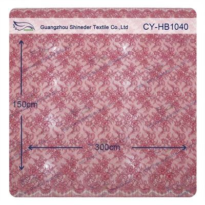 Farbige Wimper gestickte Spitze-Ordnung, Brautkleiderblumenspitze-Gewebe