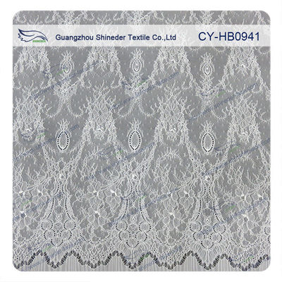 Elastisches Spitze-Gewebe von Spandex u. von Nylon mit elliptischem kleinem Blumen-Muster