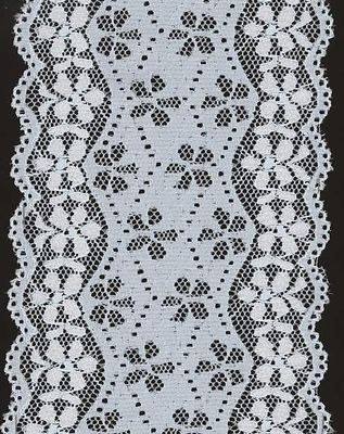 Doppelte Blumen-dekorative Spitze-Ordnung im weißen with10cm-Blumen-Muster in umweltfreundlichem