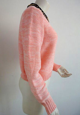 Damen-Pullover-Strickjacken Pullover des rosa Kragens abnehmbare für Herbst, Winter