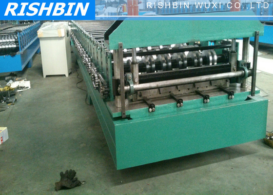Kaiser- Rippen-trapezoide Metall-Dach-Platten-Rolle, die Maschine mit Selbst-Uncoiler bildet