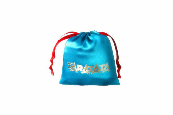 Blaue Schmuck-Zugschnur-Beutel-Geschenk-Verpackung, Beweis-Feuchtigkeit 13*16cm