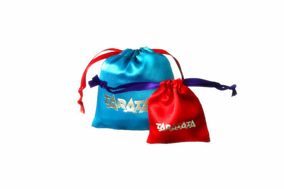 Blaue Schmuck-Zugschnur-Beutel-Geschenk-Verpackung, Beweis-Feuchtigkeit 13*16cm