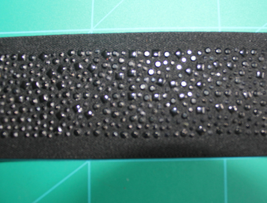 5cm schwarzes elastisches Nylon und Spandex gewebten Materials mit Bergkristall