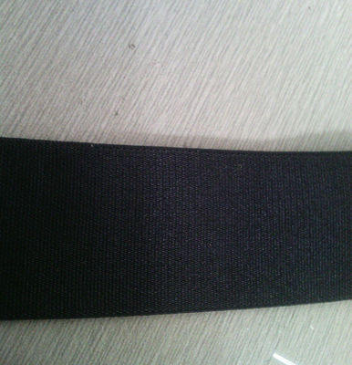 Kleidungs-und Gurt schwarzes einfaches elastisches Gummigewebtes Material für Handtaschen/Verpackung Prams