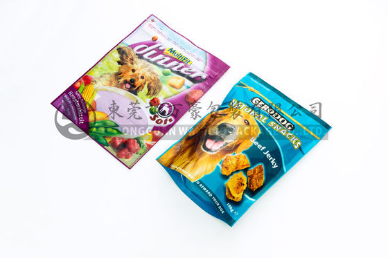 Kundenspezifische wiederverschließbare mit Reißverschluss stehen oben Beutel, stehende Hundefutter-Tasche mit Reißverschluss