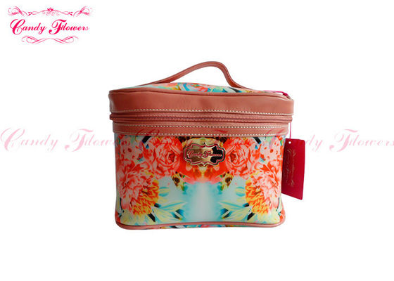 Kundengebundene kleine bilden Blumensegeltuch-Taschen-Reise-Kosmetik-Kasten