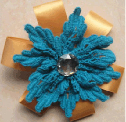Baumwollspitze künstliche Blumen-Corsage