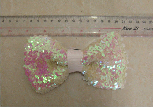 Corsage der künstlichen Blume des Paillettebandes 14cm in 14cm Länge für Knoten