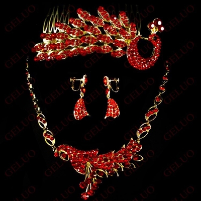Vorzügliche handgemachte Tierschmuck-Halsketten-Ohrring-Krone für Frauen, Mädchen