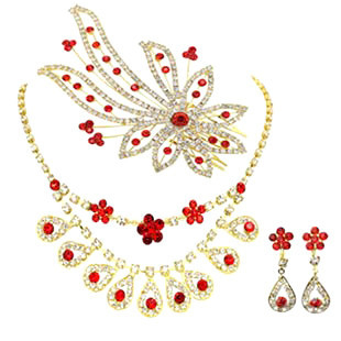 Vorzügliche handgemachte Tierschmuck-Halsketten-Ohrring-Krone für Frauen, Mädchen