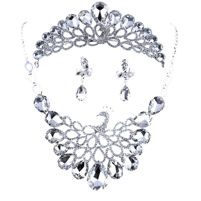 Vorzügliche handgemachte Tierschmuck-Halsketten-Ohrring-Krone für Frauen, Mädchen