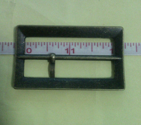 Überzug Gunmetal-Quadrat-Stoff-Gürtelschnalle