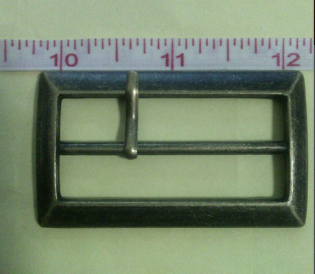 Überzug Gunmetal-Quadrat-Stoff-Gürtelschnalle, Jeans sacken Zinkmilitärschnallen ein