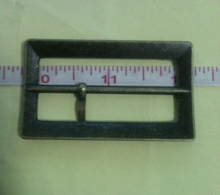 Überzug Gunmetal-Quadrat-Stoff-Gürtelschnalle, Jeans sacken Zinkmilitärschnallen ein