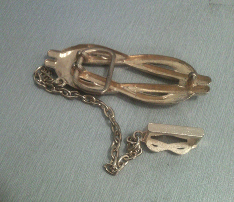 Goldlegierungs-Stoff-Gürtelschnalle für Kleid/Schuhe/Handtasche/Gurt mit Kette