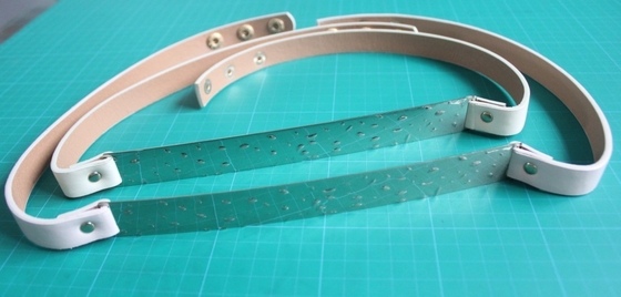 MODE-Stoffgurte der Gewohnheit 3cm Goldmetallplattenfür Frau, PU- und Eisengurt