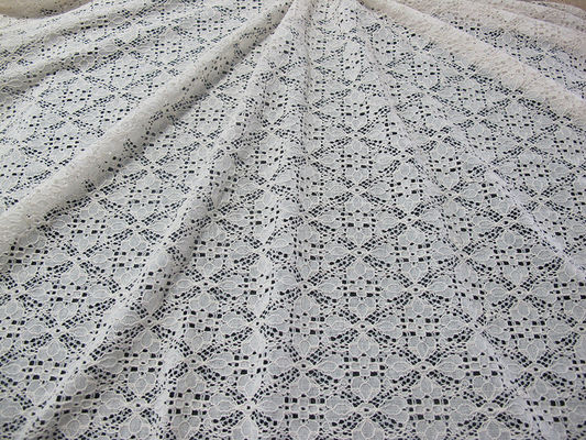 Stretchable Baumwollnylonspitze-Gewebe für Kleid, Spitze-Maschen-Gewebe