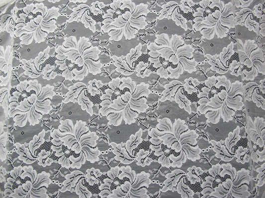 Kundenspezifischer Digital-Nylonstickerei-Spitze-Gewebe-Blumen-Entwurf für Dressmaking