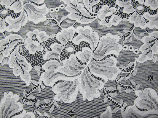 Kundenspezifischer Digital-Nylonstickerei-Spitze-Gewebe-Blumen-Entwurf für Dressmaking