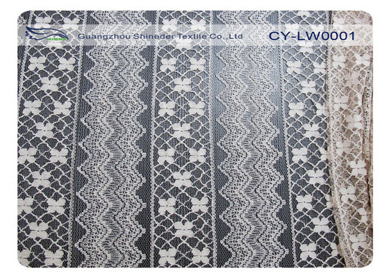 Freundliche 30% Baumwolle CY-LW0001 Kleiderbaumwollnylonspitze-Gewebe Eco Nylon-70%